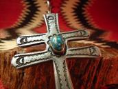 Vintage stamped Dragonfly Cross Necklace  c.1940
