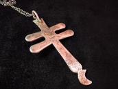 Vintage stamped Dragonfly Cross Necklace  c.1940