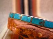 Vintage Zuni TQ Inlay Silver Cuff Bracelet c.1950～