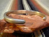 Vintage Zuni TQ Inlay Silver Cuff Bracelet c.1950～