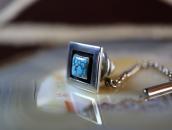 【Frank Patania】Sq. Gem No.8 Turquoise Tie Tack Pin  c.1950～