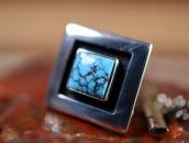 【Frank Patania】Sq. Gem No.8 Turquoise Tie Tack Pin  c.1950～