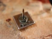 【Frank Patania】Sq. Gem No.8 Turquoise Tie Tack Pin  c.1950～