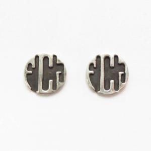 【Frank Patania/Thunderbird Shop】Overlay Earrings  c.1960