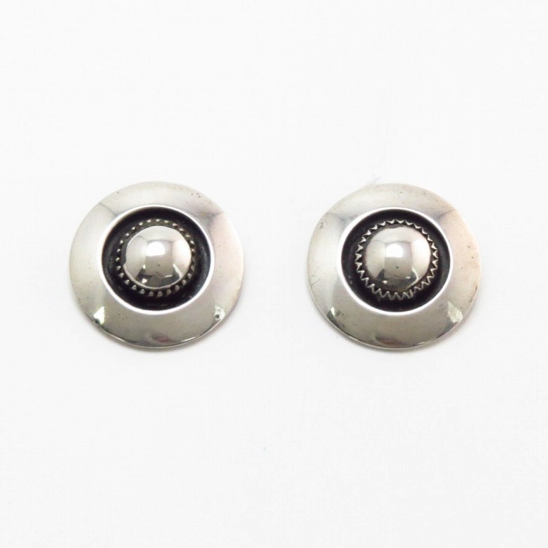 【Frank Patania Sr.】"Navajo Pearl" Clip On Earrings  c.1945～