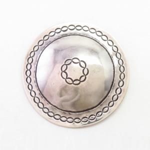 【NAVAJO GUILD】Vintage Stamped Slv Round Concho Pin c.1950