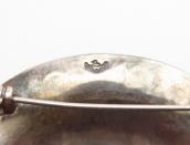 【NAVAJO GUILD】Vintage Stamped Slv Round Concho Pin c.1950