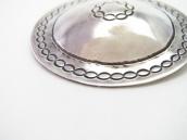 【NAVAJO GUILD】Vintage Stamped Slv Round Concho Pin c.1950