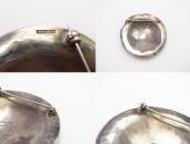 【NAVAJO GUILD】Vintage Stamped Slv Round Concho Pin c.1950