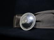 【NAVAJO GUILD】Vintage Stamped Slv Round Concho Pin c.1950