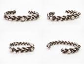 Atq Navajo Double Twisted Wire Cuff w/Silver Drops  c.1940～