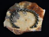Atq Navajo Double Twisted Wire Cuff w/Silver Drops  c.1940～