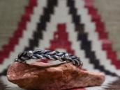Atq Navajo Double Twisted Wire Cuff w/Silver Drops  c.1940～