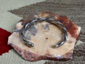 Atq Navajo Stamped Flat Twistedwire Cuff Bracelet  c.1935～