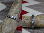 Atq Navajo Stamped Flat Twistedwire Cuff Bracelet  c.1935～