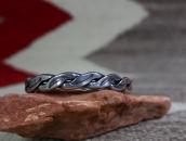 Atq Navajo Stamped Flat Twistedwire Cuff Bracelet  c.1935～