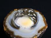 Vtg Navajo Casted Slv Cuff w/Nevada Blue Turquoise c.1940～