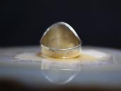 Vintage Navajo Turquoise Inlay Cast Silver Seal Ring c.1965～