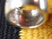 【Bernard Dawahoya】 Hopi Repoused Band Silver Ring  c.1960～