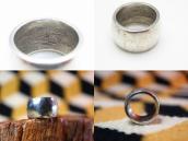 【Bernard Dawahoya】 Hopi Repoused Band Silver Ring  c.1960～
