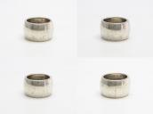 【Bernard Dawahoya】 Hopi Repoused Band Silver Ring  c.1960～