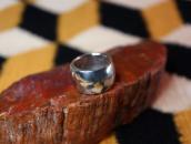 【Bernard Dawahoya】 Hopi Repoused Band Silver Ring  c.1960～