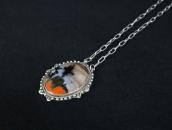 Atq Navajo Handmade Chain w/PetrifiedWood Necklace in 1936