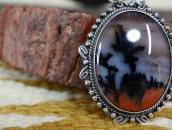 Atq Navajo Handmade Chain w/PetrifiedWood Necklace in 1936