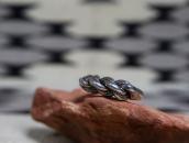 Vintage Mexican Braided Silver Wire Men's Ring  c.1955～