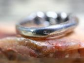 Vintage Mexican Braided Silver Wire Men's Ring  c.1955～