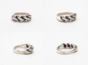 Vintage Mexican Braided Silver Wire Men's Ring  c.1955～