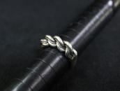 Vintage Mexican Braided Silver Wire Men's Ring  c.1955～