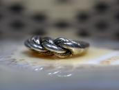 Vintage Mexican Braided Silver Wire Men's Ring  c.1955～
