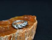 Vintage Mexican Braided Silver Wire Men's Ring  c.1955～