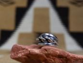 Old Braided & Half-Round Wire 3-Strand Design Ring  c.1970～