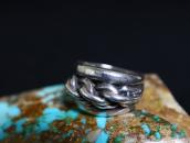 Old Braided & Half-Round Wire 3-Strand Design Ring  c.1970～