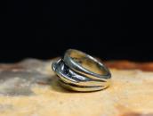 Old Braided & Half-Round Wire 3-Strand Design Ring  c.1970～