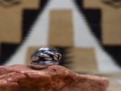 Old Braided & Half-Round Wire 3-Strand Design Ring  c.1970～