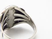 Antique Navajo SplitShank Worn Ring w/PetrifiedWood c.1945～