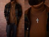 Attributed to【Mark Chee】Navajo Slv CrossTop Necklace c.1960～