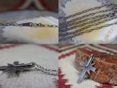 Attributed to【Mark Chee】Navajo Slv CrossTop Necklace c.1960～