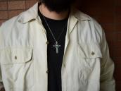 Attributed to【Mark Chee】Navajo Slv CrossTop Necklace c.1960～