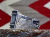 Vtg Navajo High Grade #8 Turquoise Row Cuff Bracelet c.1960～