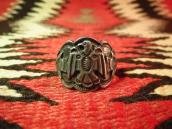 Antique Thunderbird stamped Silver Ring  c.1940