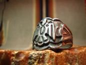 Antique Thunderbird stamped Silver Ring  c.1940