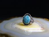 Vintage Navajo Gem Quality Turquoise Ring in Silver  c.1960