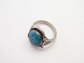 Vintage Navajo Gem Quality Turquoise Ring in Silver  c.1960