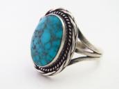 Vintage Navajo Gem Quality Turquoise Ring in Silver  c.1950～