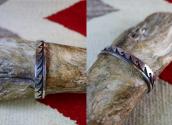 【Hopi Crafts】 Vintage Flowing Water Overlay Cuff  c.1960～