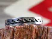 【Hopi Crafts】 Vintage Flowing Water Overlay Cuff  c.1960～